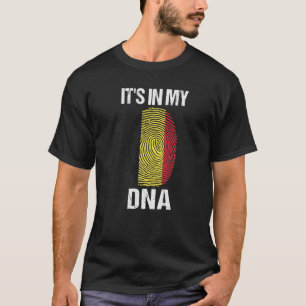 Het is in mijn DNA België vlag Belgisch voor manne T-shirt