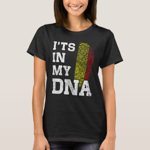 Het is in mijn DNA Belgische vingerafdruk België F T-shirt