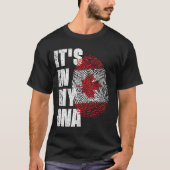 HET IS IN MIJN DNA Canada vlag T-shirt (Voorkant)