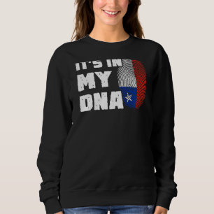 Het is in mijn DNA Chili vlaggenvingerafdrukbare M Trui