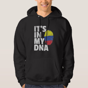 Het is in mijn Dna Colombia, een land met de vlag Hoodie