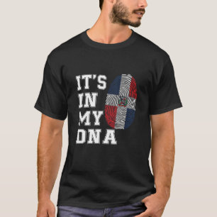 Het is in mijn DNA Dominicaanse Republiek Proud Fl T-shirt
