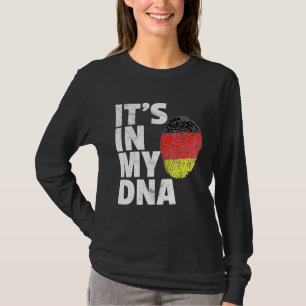 Het is in mijn dna-Duitsland de Duitse vlaggepride T-shirt