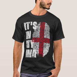 HET IS IN MIJN DNA England Vlag Engels T-shirt