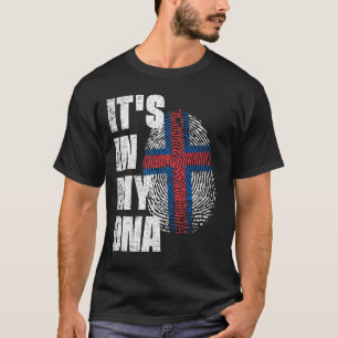 HET IS IN MIJN DNA-Faeröer-vlag T-shirt