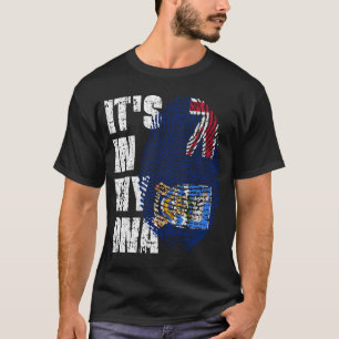 HET IS IN MIJN DNA Falklandeilanden Flag Boy Girl T-shirt