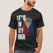HET IS IN MIJN DNA Filippijnse vlag T-shirt (Voorkant)
