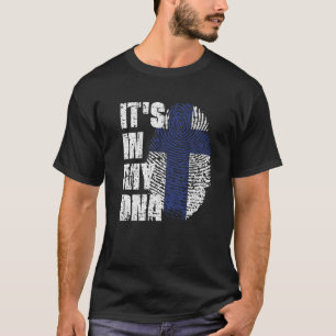 HET IS IN MIJN DNA Finland Flag Fins T-shirt