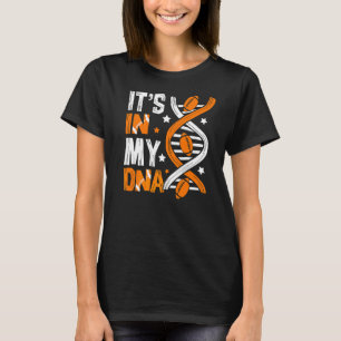 Het is in mijn DNA Football Sport Spelers Team T-shirt