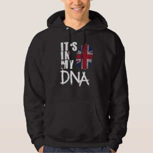 Het is in mijn dna Funny Britse vlag Hoodie