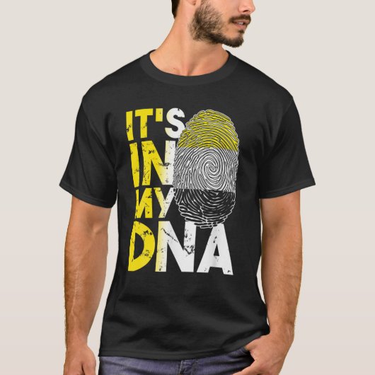 Het is in mijn DNA Garifuna vlag Afro Caribbean T-shirt (Voorkant)
