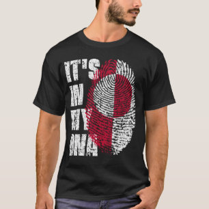 HET IS IN MIJN DNA Groenland Flag Boy Girl Gift T-shirt
