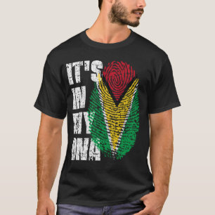 HET IS IN MIJN DNA Guyana Flag Boy Girl Gift T-shirt