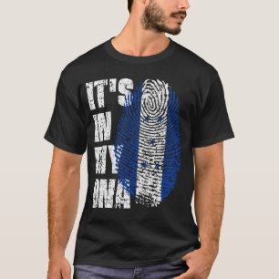 HET IS IN MIJN DNA-Honduras Flag Boy Girl Gift T-shirt
