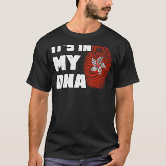 Het is in mijn DNA Hong Kong Flag Fingerprint Mann T-shirt