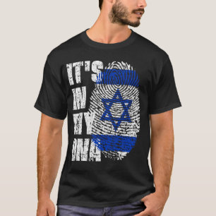 HET IS IN MIJN DNA Israel Flag Boy Girl Gift T-shirt
