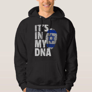 HET IS IN MIJN DNA Israëlische Vlag Nationale Prid Hoodie