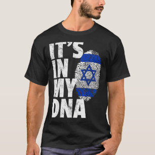 HET IS IN MIJN DNA Israëlische Vlag Nationale Prid T-shirt