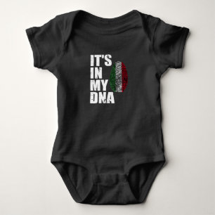 Het is in mijn DNA Italië Italiaanse vlag Romper