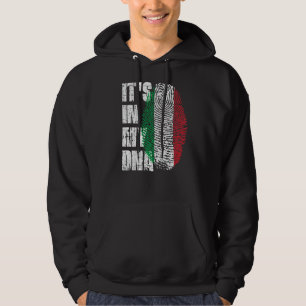 Het is in mijn DNA Italië vlag Italiaans Hoodie
