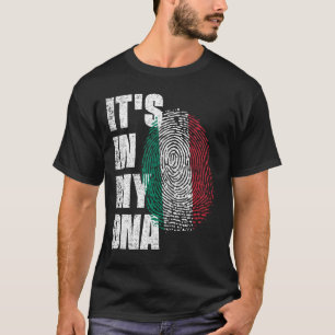 HET IS IN MIJN DNA-Italië Vlag T-shirt