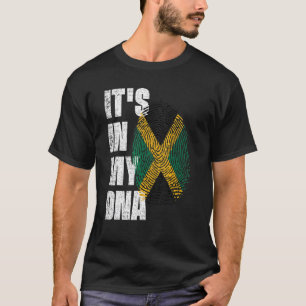 HET IS IN MIJN DNA Jamaica Flag Jamaican T-shirt