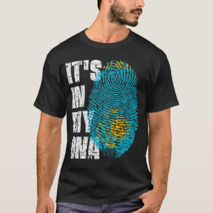 HET IS IN MIJN DNA Kazachstan Flag Boy Girl Gift T-shirt