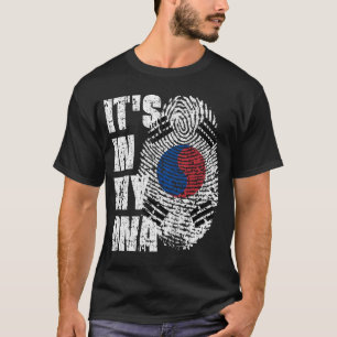 HET IS IN MIJN DNA Korea Flag Boy Girl Gift T-shirt