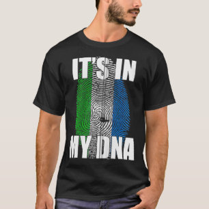 Het is in mijn DNA Krio vlag Zip T-shirt