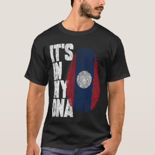 Het is in mijn DNA Lao Shirt Proud Gift Laos vlag
