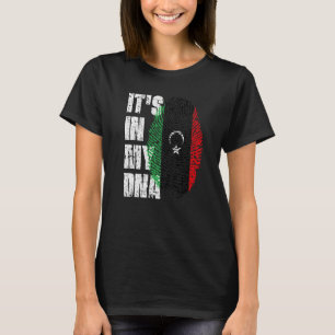 Het is in mijn DNA Libya Flag Libyan T-shirt