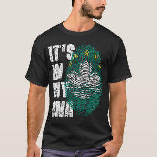 HET IS IN MIJN DNA Macau Flag Boy Girl Gift T-shirt