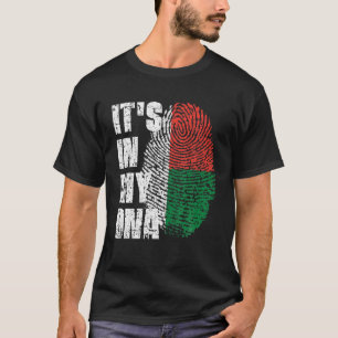 HET IS IN MIJN DNA Madagascar Flag Malagasy T-shirt