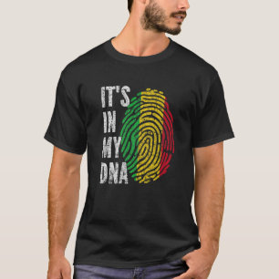 HET IS IN MIJN DNA Mali Flag Funny Malian T-shirt