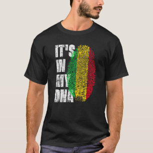 Het is in mijn dna Mali vlag Malian T-shirt