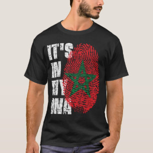 HET IS IN MIJN DNA Marokko Flag Boy Girl Gift T-shirt