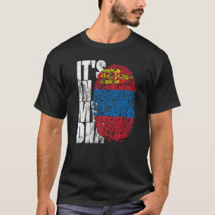 Het is in mijn DNA Mongolië Graphic voor Heren Vro T-shirt
