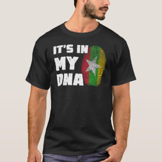 Het is in mijn DNA Myanmar Vlag Mannen Vrouwen T-shirt