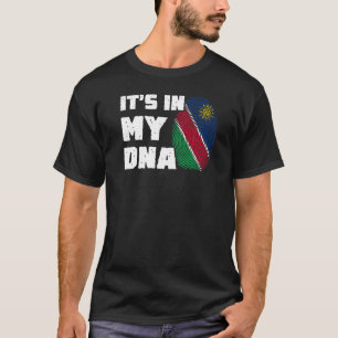 Het is in mijn DNA Namibië Vlag Mannen vrouwen T-shirt