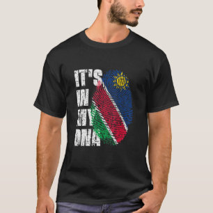 Het is in mijn DNA Namibië vlag Namibië 1 T-shirt