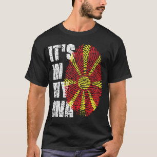 HET IS IN MIJN DNA Noord-Macedonië Flag Boy Girl G T-shirt