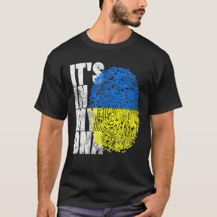 Het is in mijn DNA-Oekraïense cadeaus Vyshyvanka K T-shirt