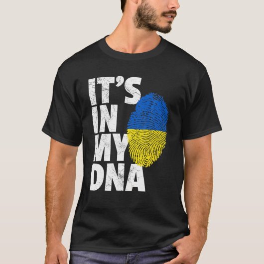 Het is in mijn DNA Oekraïne dat Oekraïne ondersteu T-shirt (Voorkant)