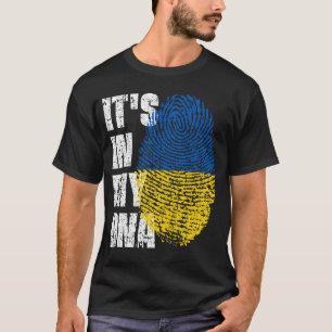 HET IS IN MIJN DNA, Oekraïne, Flag Boy Girl Gift T-shirt
