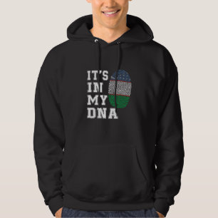 Het is in mijn DNA Oezbeeks vlag Oezbekistan Hoodie