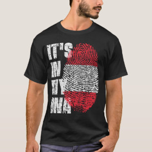HET IS IN MIJN DNA Oostenrijk Flag Boy Girl Gift T-shirt