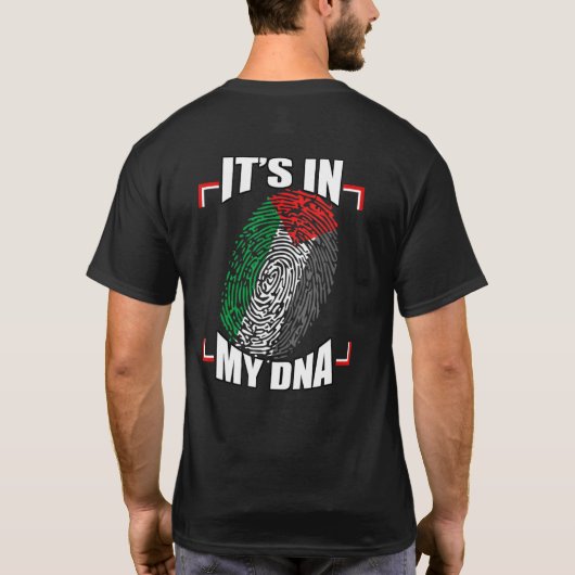 Het is in mijn Dna Palestijnse Arabische Palestijn T-shirt (Achterkant)