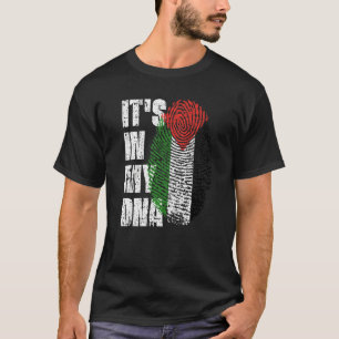 Het is in mijn Dna Palestine Flag Palestina T-shirt