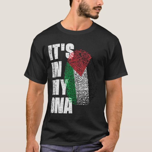 HET IS IN MIJN DNA Palestine Flag T-shirt (Voorkant)
