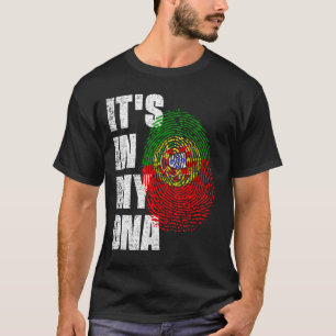 HET IS IN MIJN DNA Portugal Vlag T-shirt